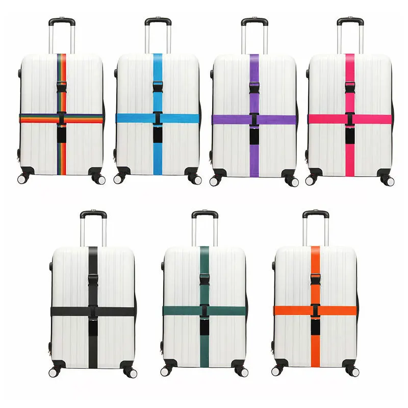 Luggage Straps Suitcase Belts Travel Accessorises Length  Adjustable Travel Suitcase Nylon Buckle Strap Luggage Strap Belt