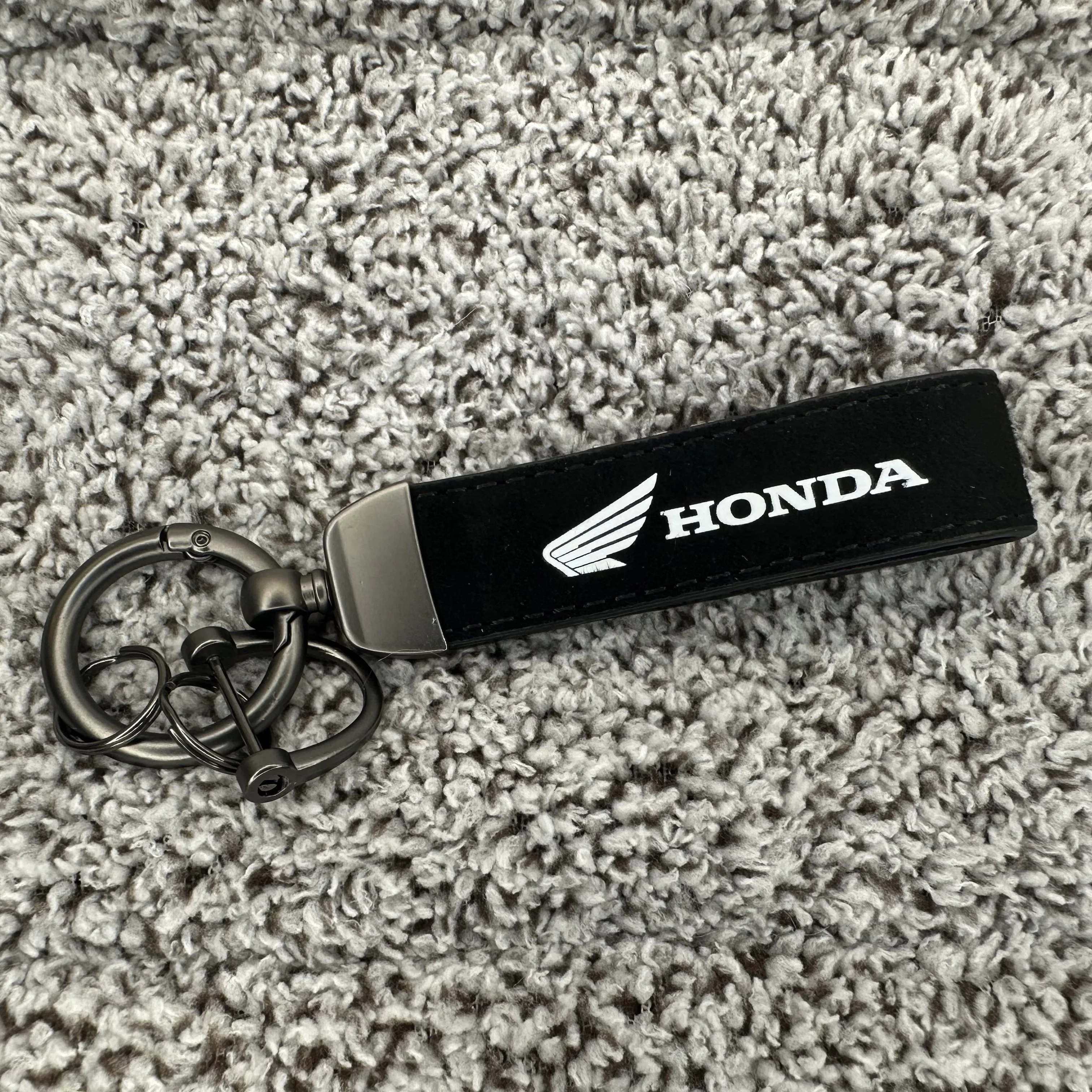 سيارة التصميم شعار سبيكة كيرينغ دراجة نارية جلد الغزال المفاتيح لهوندا موجين السلطة سيفيك أكوردز CRV Hrv جاز CBR VTEC VFR