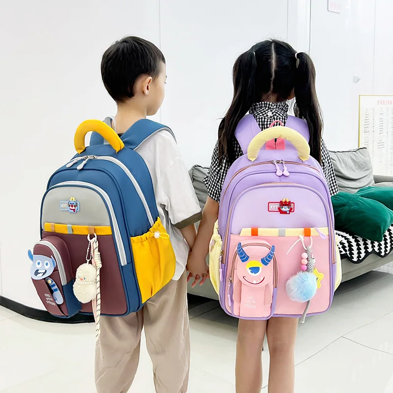 Unisex Cute Cartoon Monster Kids Backpack for Boys Toddler Children Girls Lightweight Nursery Preschool Kindergarten Schoolbag