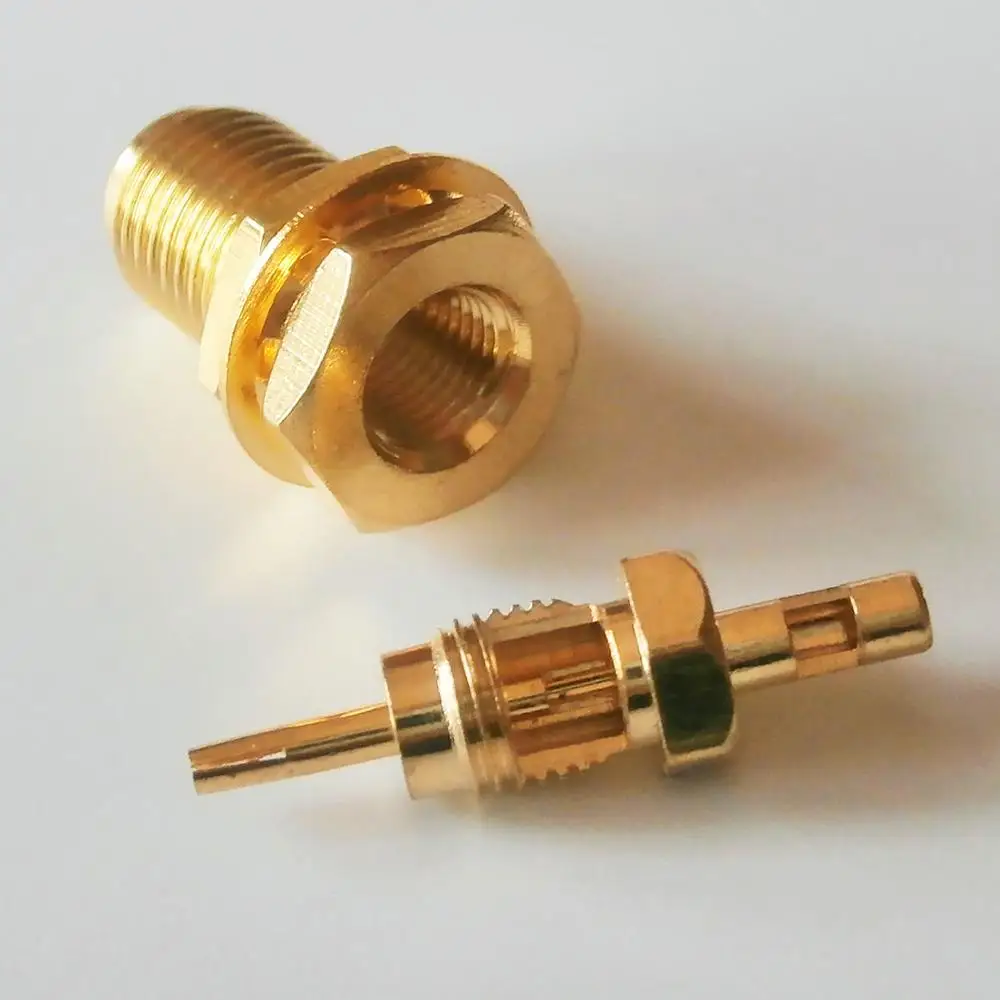 

10X High-quality RF Connector SMA Female Jack O-ring Bulkhead Panel Nut Window whole Plug Solder for RG178 RG196 Cable Brass