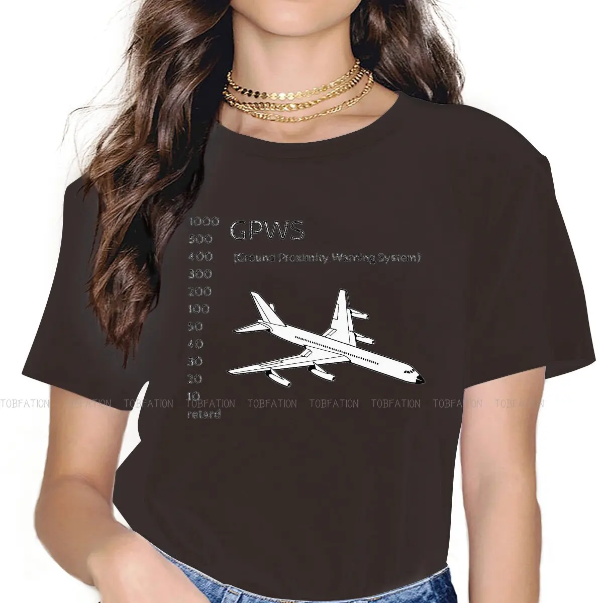 Microsoft Flight Simulator Original TShirts Pilot GPWS Aviation Flight Sim Funny Design  Personalize 4XL 5XL Woman's T Shirt