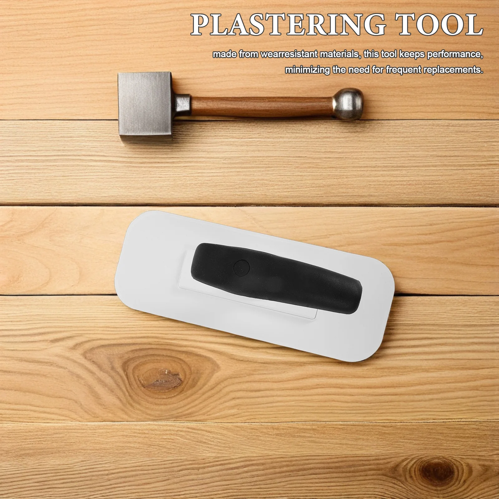 2 قطعة مجموعة أدوات التجصيص الفنية مجرفة تنعيم الجدار لتقوم بها بنفسك تجديد حافة مسطحة التشطيب التجصيص أدوات يدوية-السطح #2