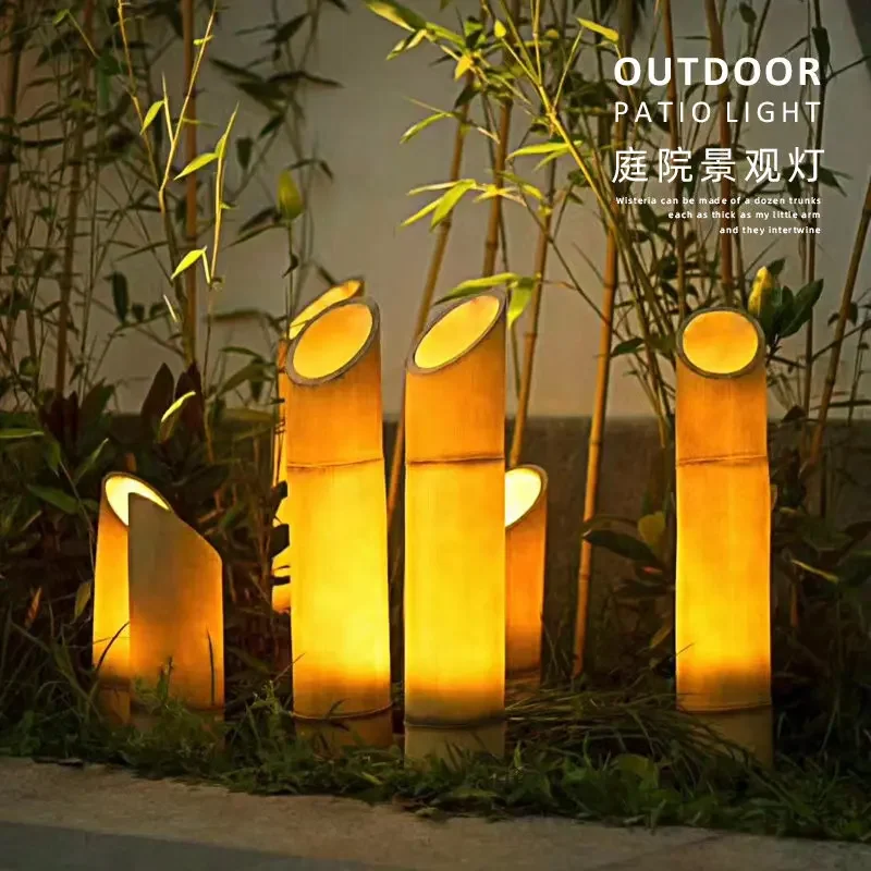 Outdoor Garden Light Waterproof Lawn Light Villa Garden Garden Landscape Outdoor Bamboo Decorative