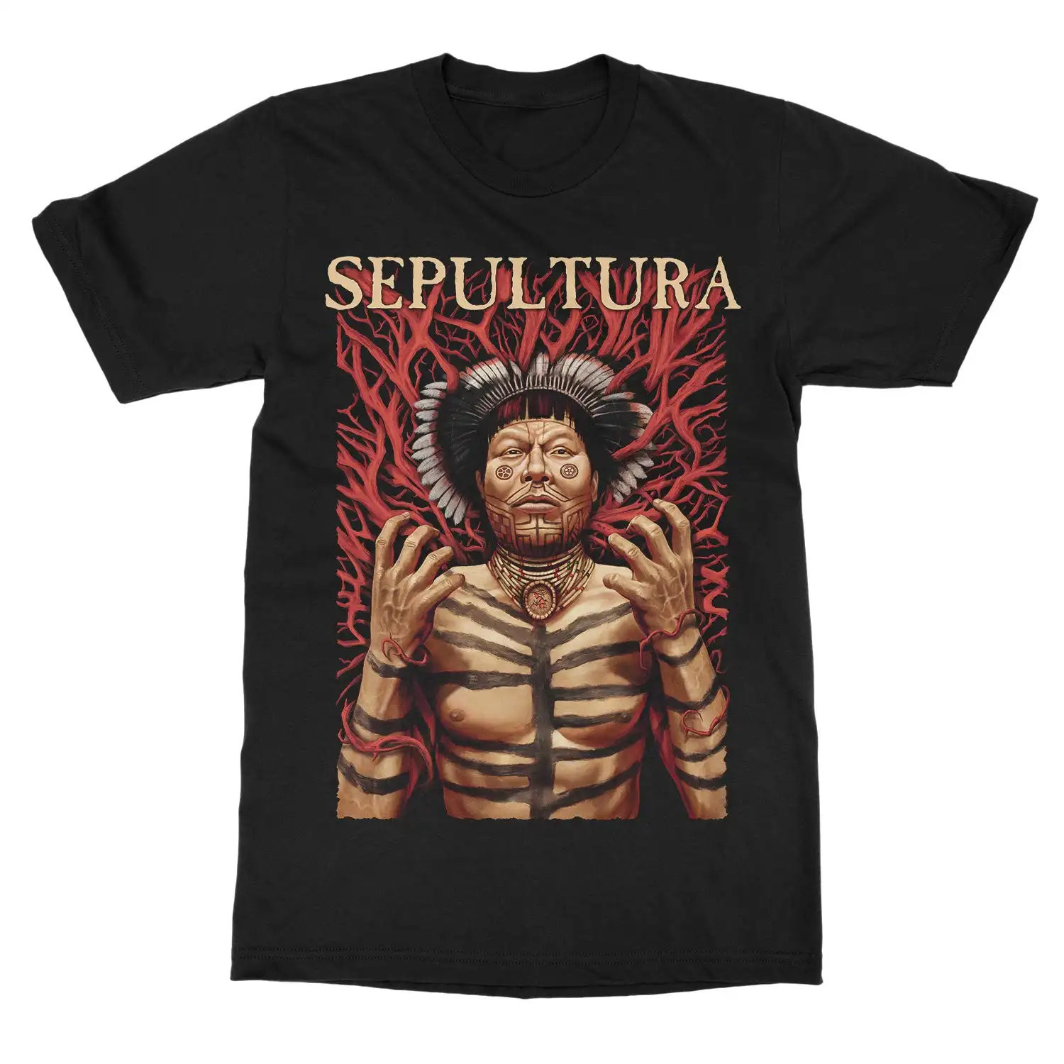 Sepultura S Logo Band T-Shirt 100 % Baumwolle Grafik-T-Shirt Herren Damen Sommer Streetwear Top – Detail 5