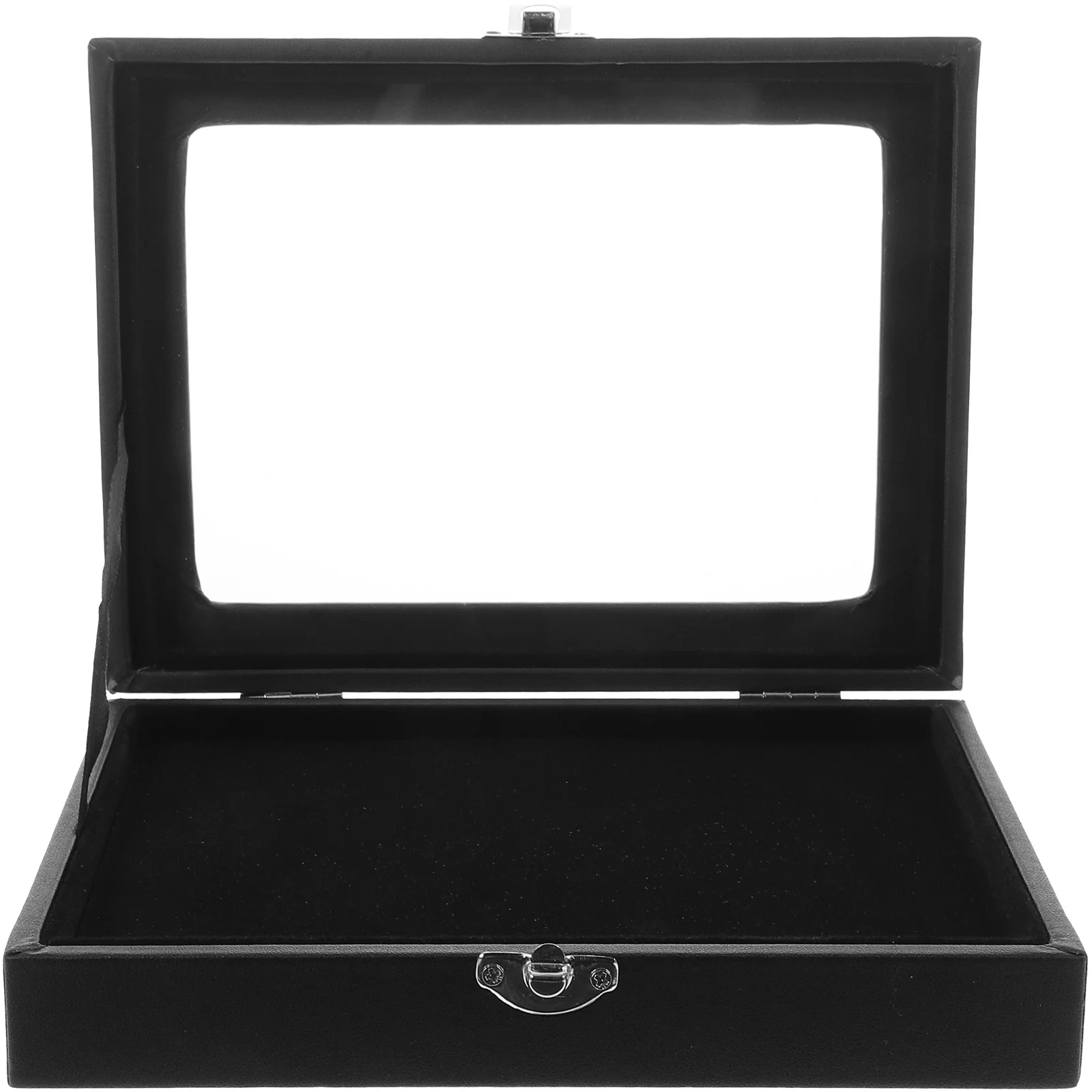 Table Badge Box Travel Jewelry Decor Camera Top Desktop Display Case