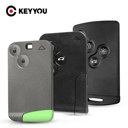 KEYYOU – coque de clé à distance pour Renault Laguna Clio Koleos, 2/3/4 boutons avec petite lame de clé