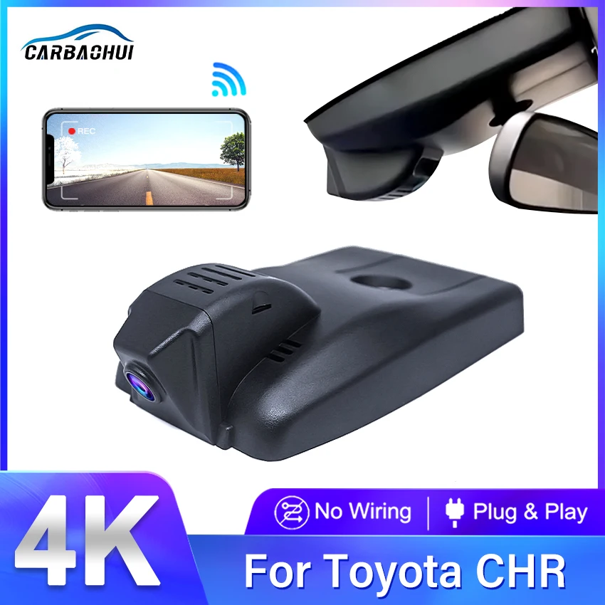 

4K 2160P Car Dvr Full HD Plug and play Wifi Video Recorder Dash Cam Car Dvr Camera For Toyota CHR IZOA 2021 2022 2023 DashCam