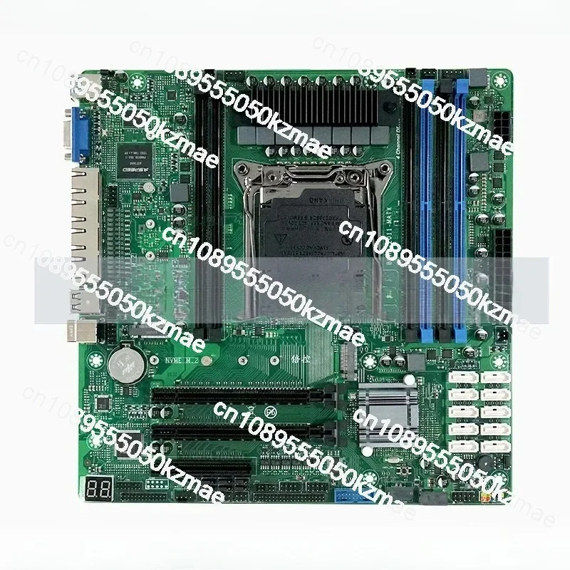 C612 X99 MATX Motherboard |Xeon E5 V3/V4 | Four way 2.5G LAN | 10 SATA | NAS/IPC/Soft Router - view 2
