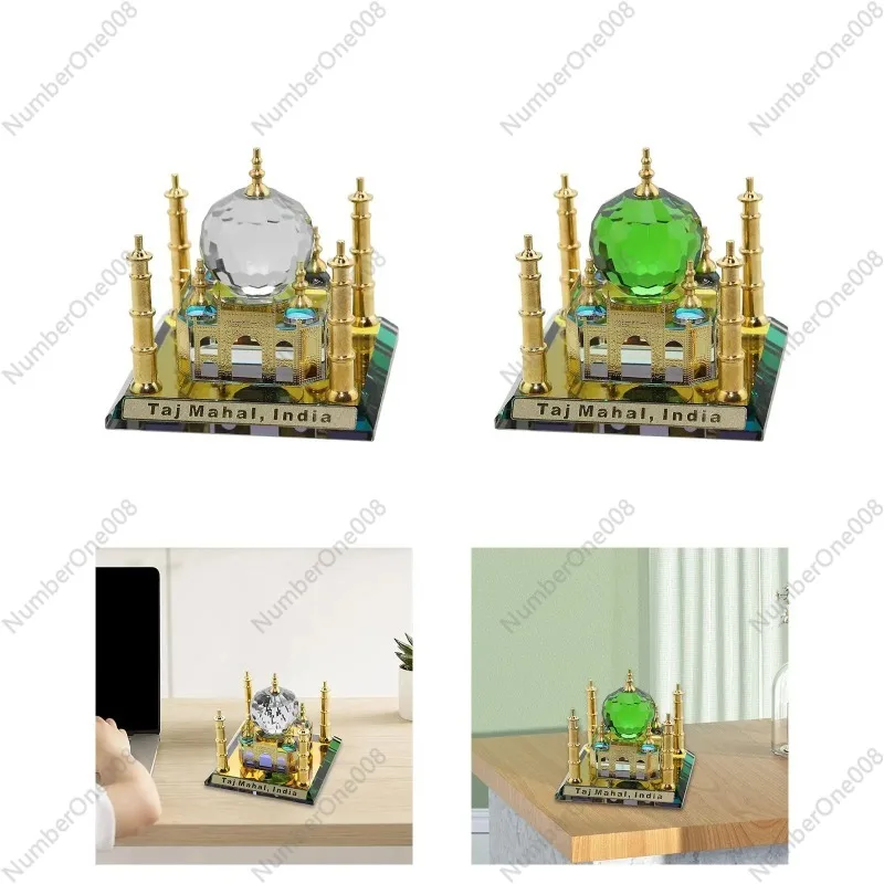 Miniature Mosque Decor Display Decorative Creative Islamic Architecture Handicraft Mosque Building for Drawing Room Home Wedding