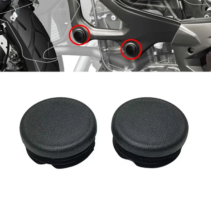 2PCS Motorrad Rahmen Loch Abdeckung Kappen Stecker Dekorative Rahmen Kappe Für BMW F800GS F900GS F800 GS F800 900GS f900 GS ADV 2024 2025