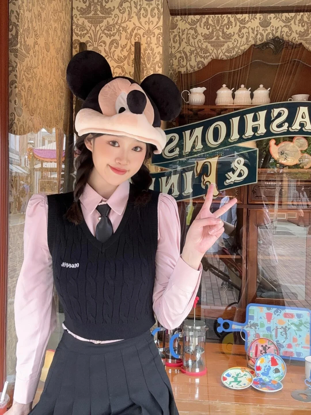 

Корейский студенческий клетчатый жилет, светло-розовый длинный ирльтр JK orm Юбка, комплект одежды на Хэллоуин, женский ансамбль Faion