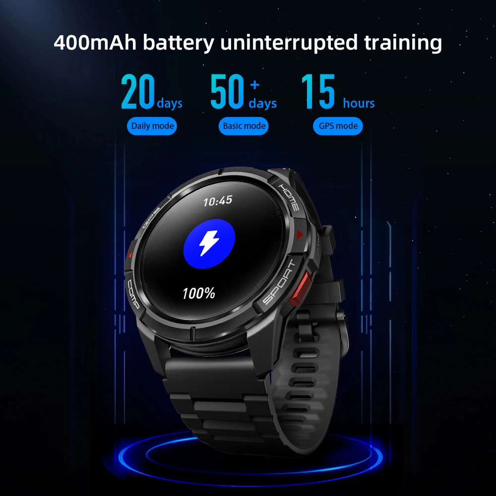 Imagem -06 - Mibro gs Active Smartver Gps Posicionamento 1.3inch Amoled hd Tela 5atm Impermeável 400mah Bateria Dual Straps 4pd Rastreamento de Saúde Esporte Homens Mulheres Relógio Inteligente