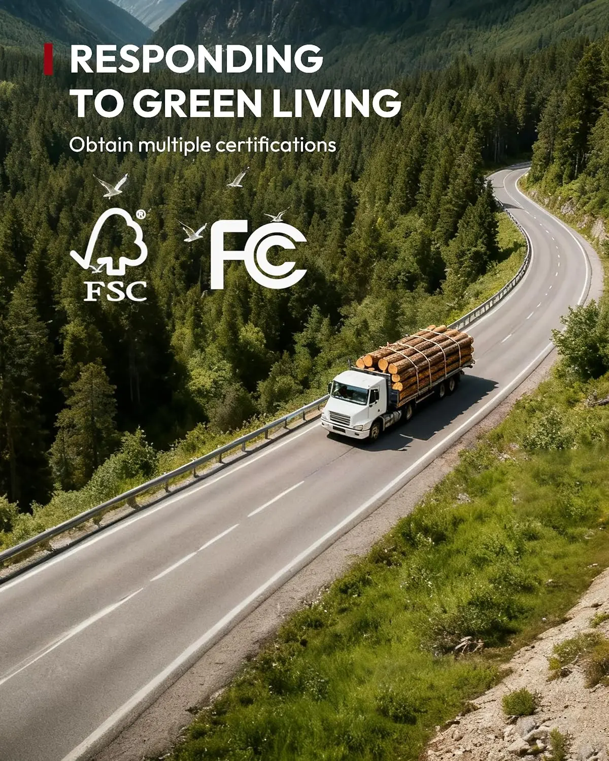 FSC and FCC Compliant - Responding to Green Living. 