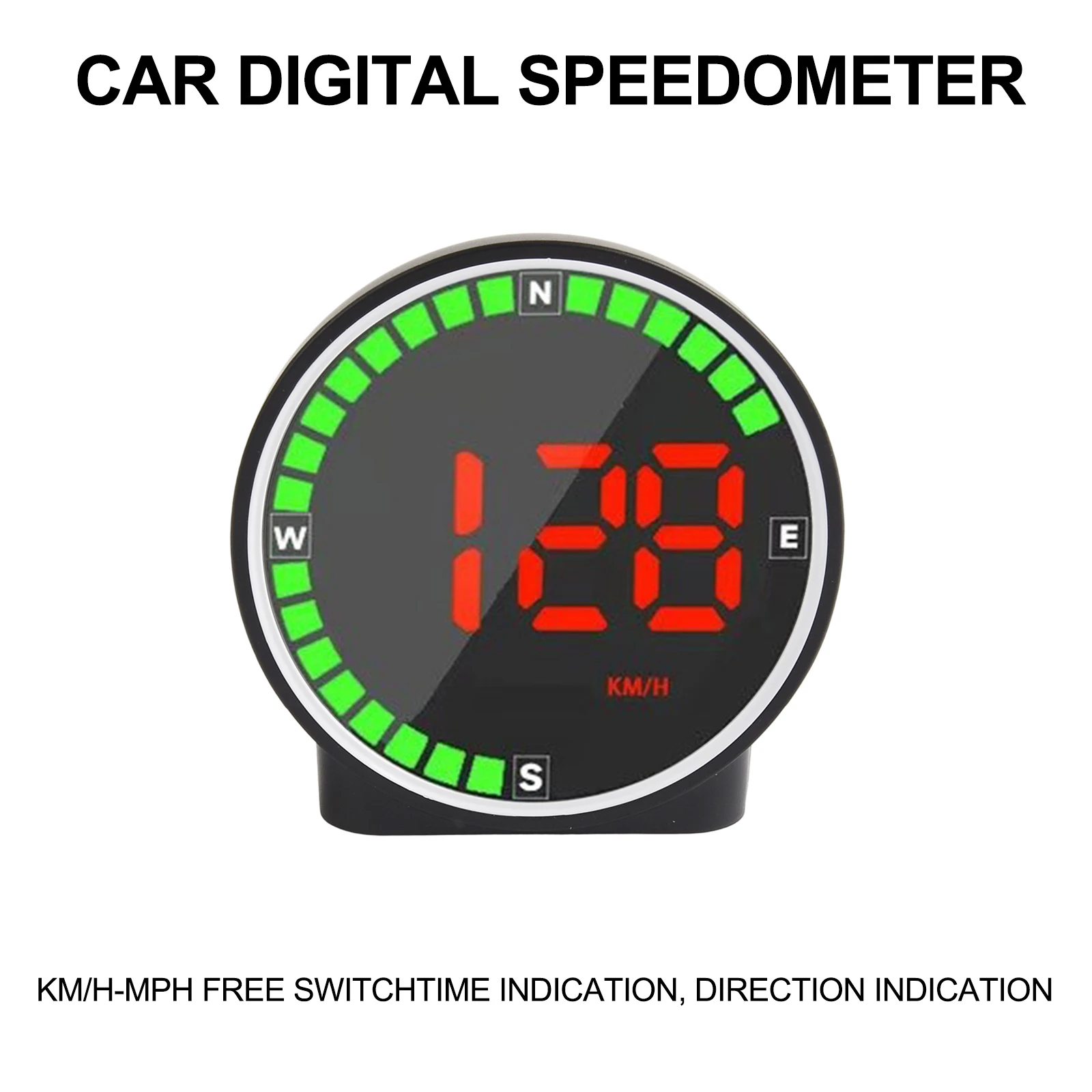 

For Speed Measurement LED Speedometer Car Speedometer Car Dashboard Usage Compass Mode Function Practical And Reliable