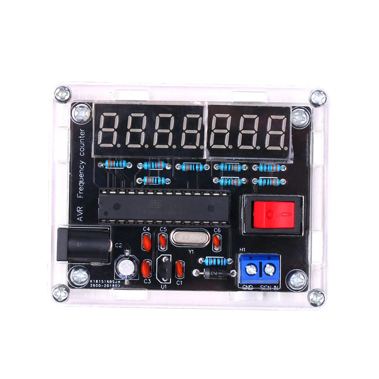 10MHz miernik częstotliwości DIY miernik częstotliwości częstotliwości AVR licznik powłoki cymometr pomiar częstotliwości 0.000 rozdzielczość 001Hz