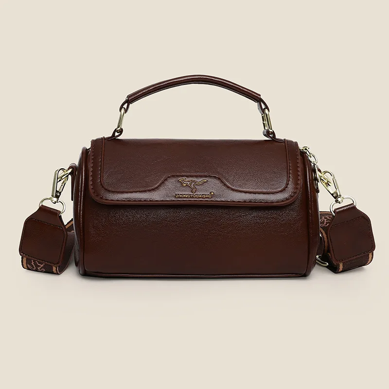 

2025 Premium Leather Shoulder Bag for Women Minimalist Crossbody Handheld Purse Fashionable Handbag
