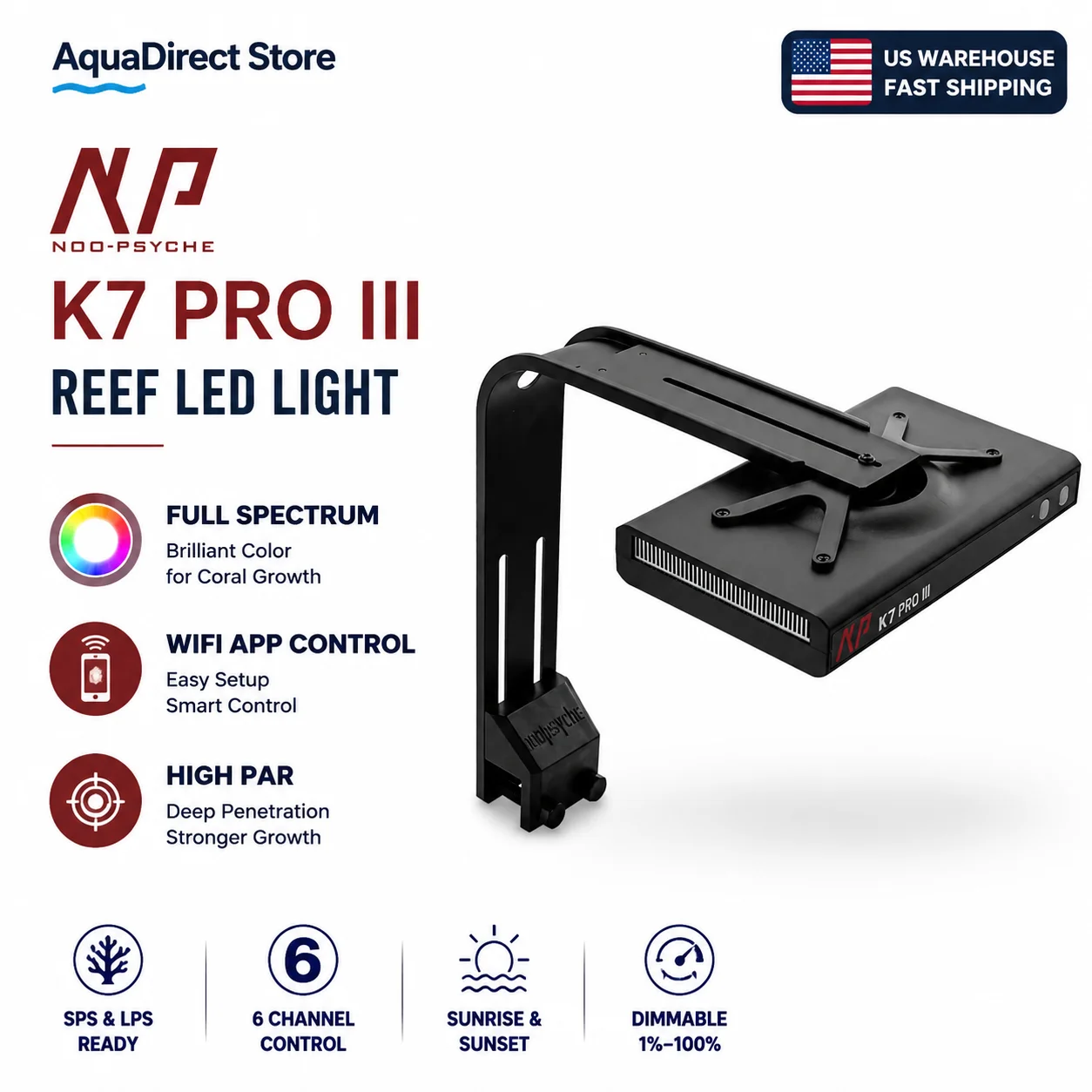 Marine Aquarium App - NooPsyche K7 Pro III V3 140W