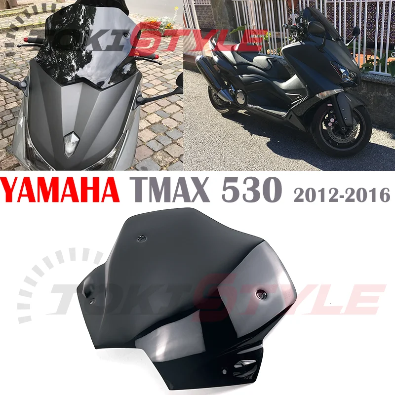 Fit for Yamaha TMAX530 2012 - 2016 Motorcycle Windshield Windscreen TMAX T-MAX 530 XP530 2013 2014 2015