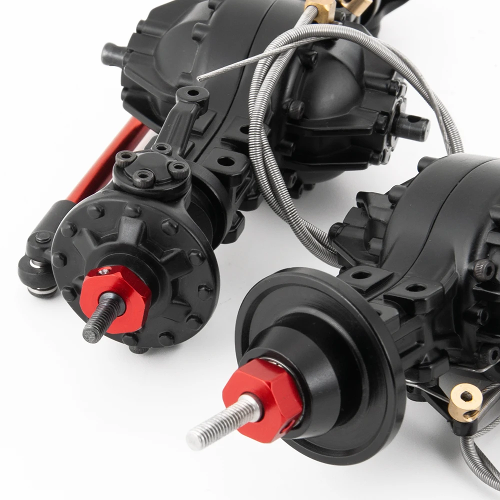 TRINOOD 금속 무동력 리어 액슬 133.5/155/182mm 타미야 트랙터 트레일러 1/14 RC 트럭 카 프론트/미디엄 차동 액슬