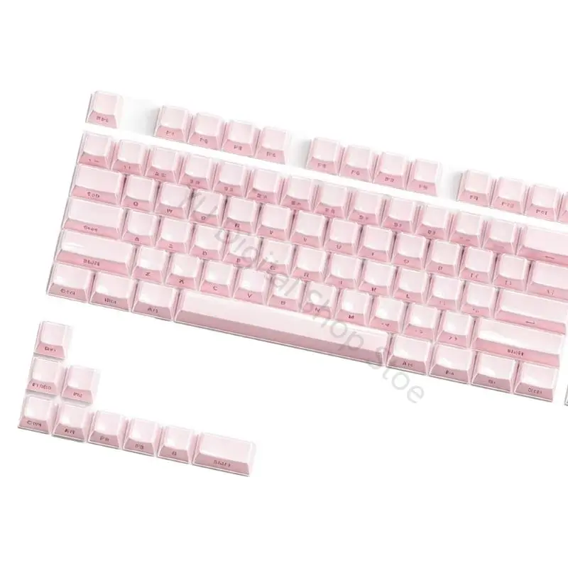 96BA Crystal Jelly OEM-Profil-Tastatur-Tastenkappen-Set mit Frontaufdruck, gemischte Materialkonstruktion und 113-Tasten-Stil – Detail 8