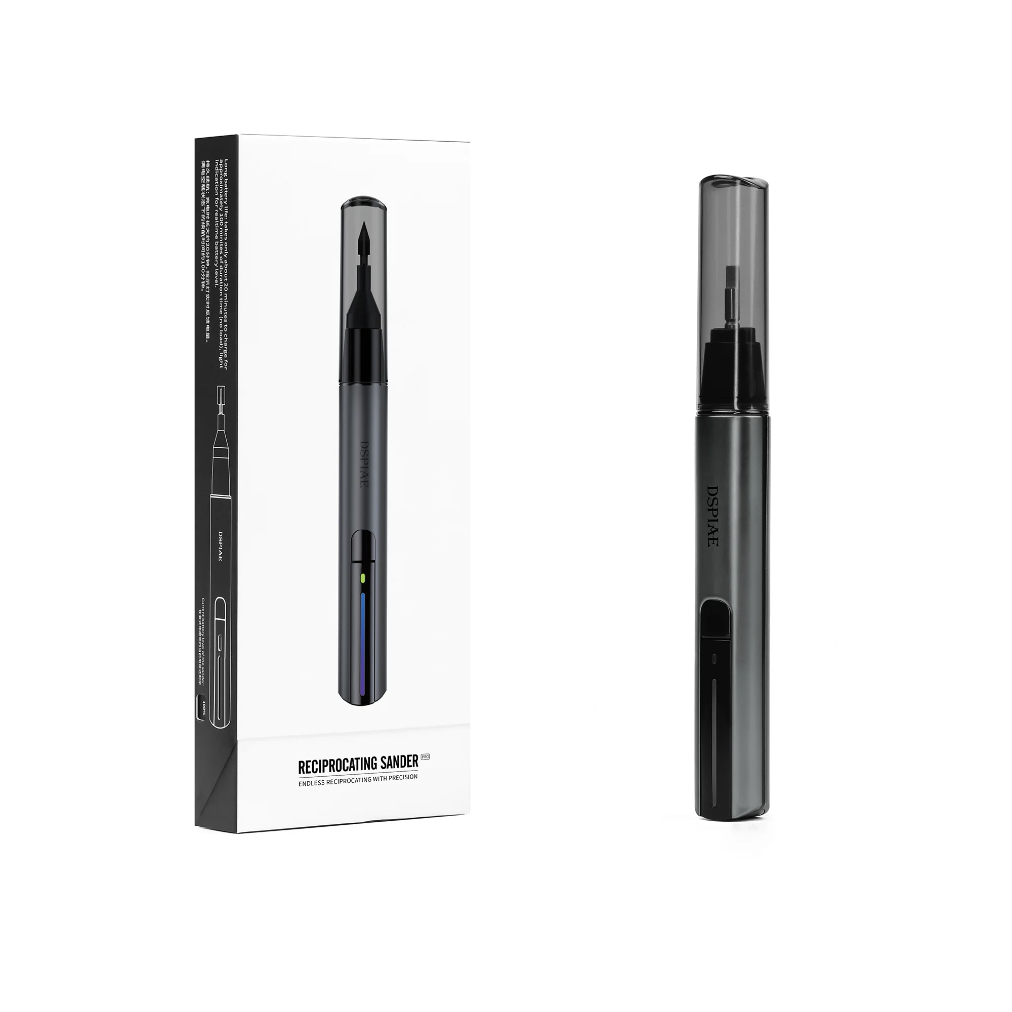 

DSPIAE ES-A PRO Модернизированная шлифовальная машина «Illusive Shadow» PRO Поршневая электрическая шлифовальная машина в сборе Модель Хобби Шлифовальная ручка Ремесленный электроинструмент