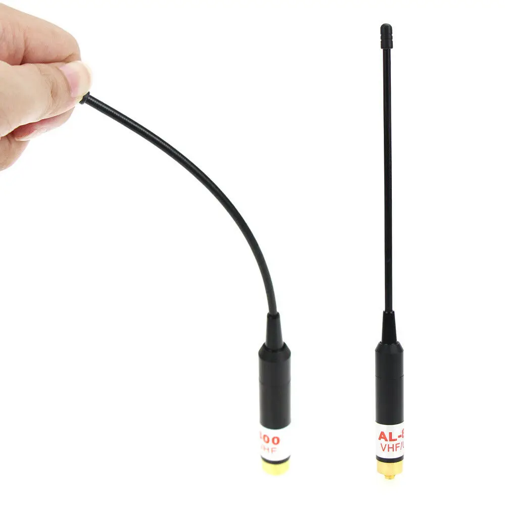Imagem -04 - Walkie Talkie cs Antena Telescópica Tática Al800 Banda Dupla Vhf Uhf Sma-antena Fêmea Substituir para Baofeng Uv5r Uv-9r Rádio