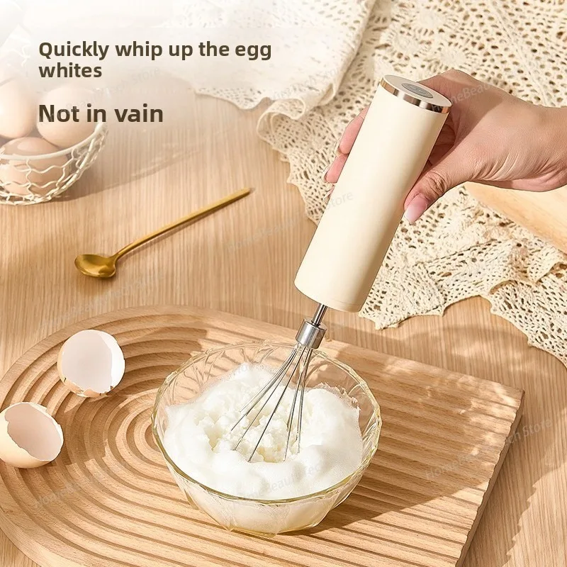 Electric Egg Beater, Household Small Automatic Cream Mixer, Baking Egg Whipping Magic Tool, Handheld Mixer Stick
