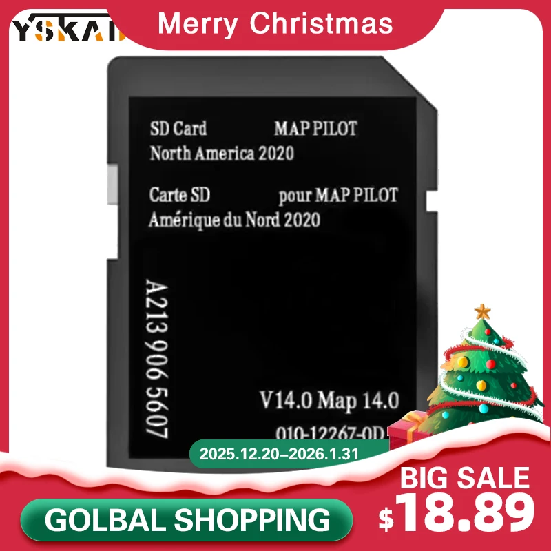 

A2139065607 V14 Full Version 2020 North America Maps for Mercedes AMG C-Class CLA Car GPS Garmin Navigation SD Memory Card