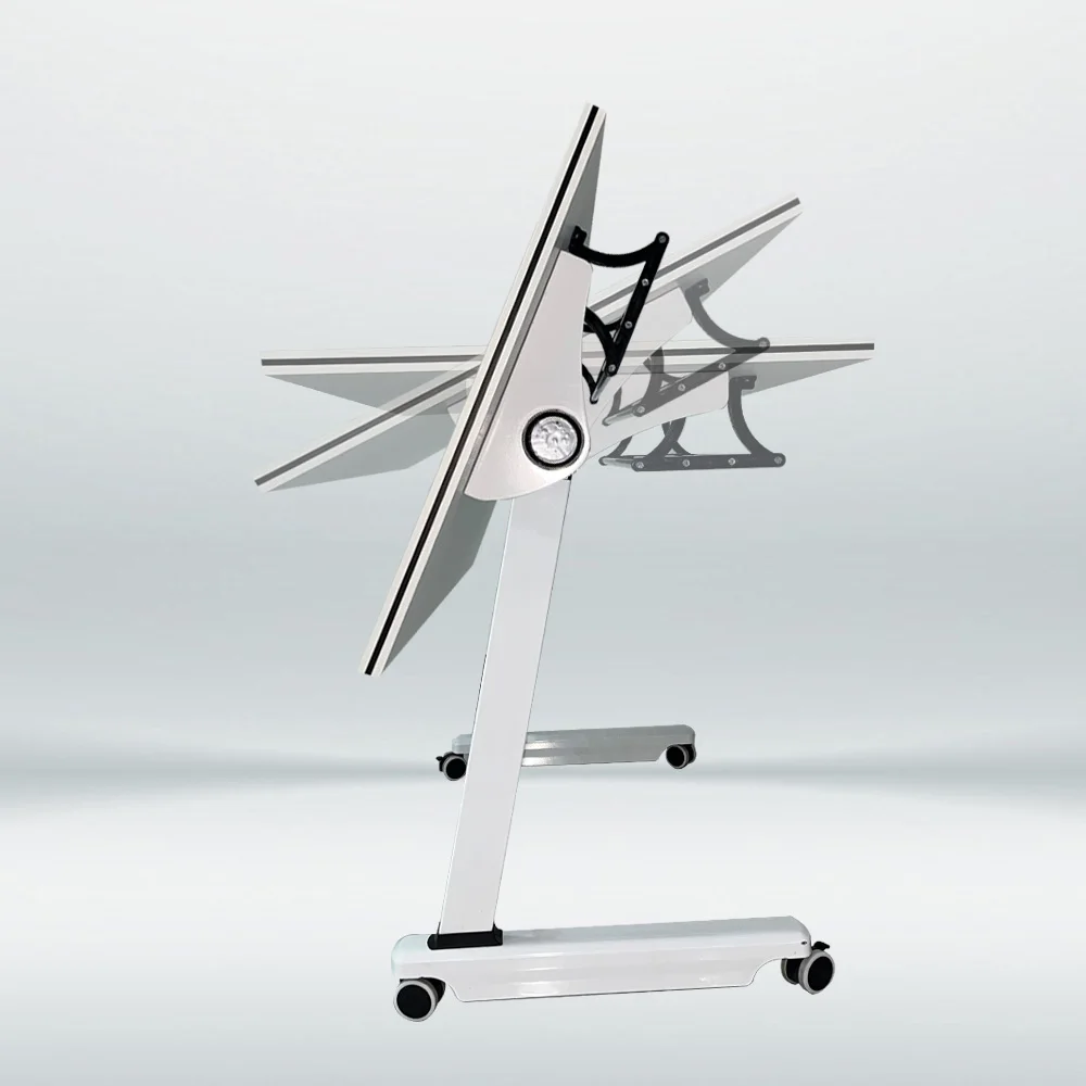 طاولة دراسة حديثة قابلة للطي للبيع بالجملة، غرفة اجتماعات مكتبية قابلة للطي، طاولة اجتماعات مقطعية للتدريب للمساحات الصغيرة #5