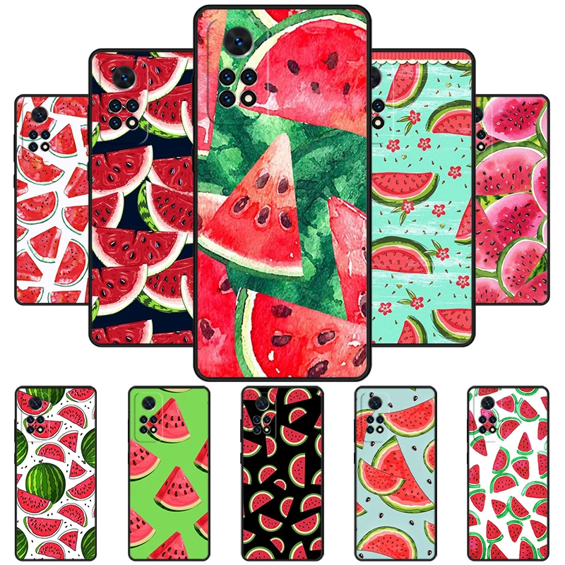 Juicy watermelon summer Phone Case For Redmi Note 11 EPro 11S 10T 9S Promax 8 Pro Xiaomi Mi 11 12X 12S Ultra Cover