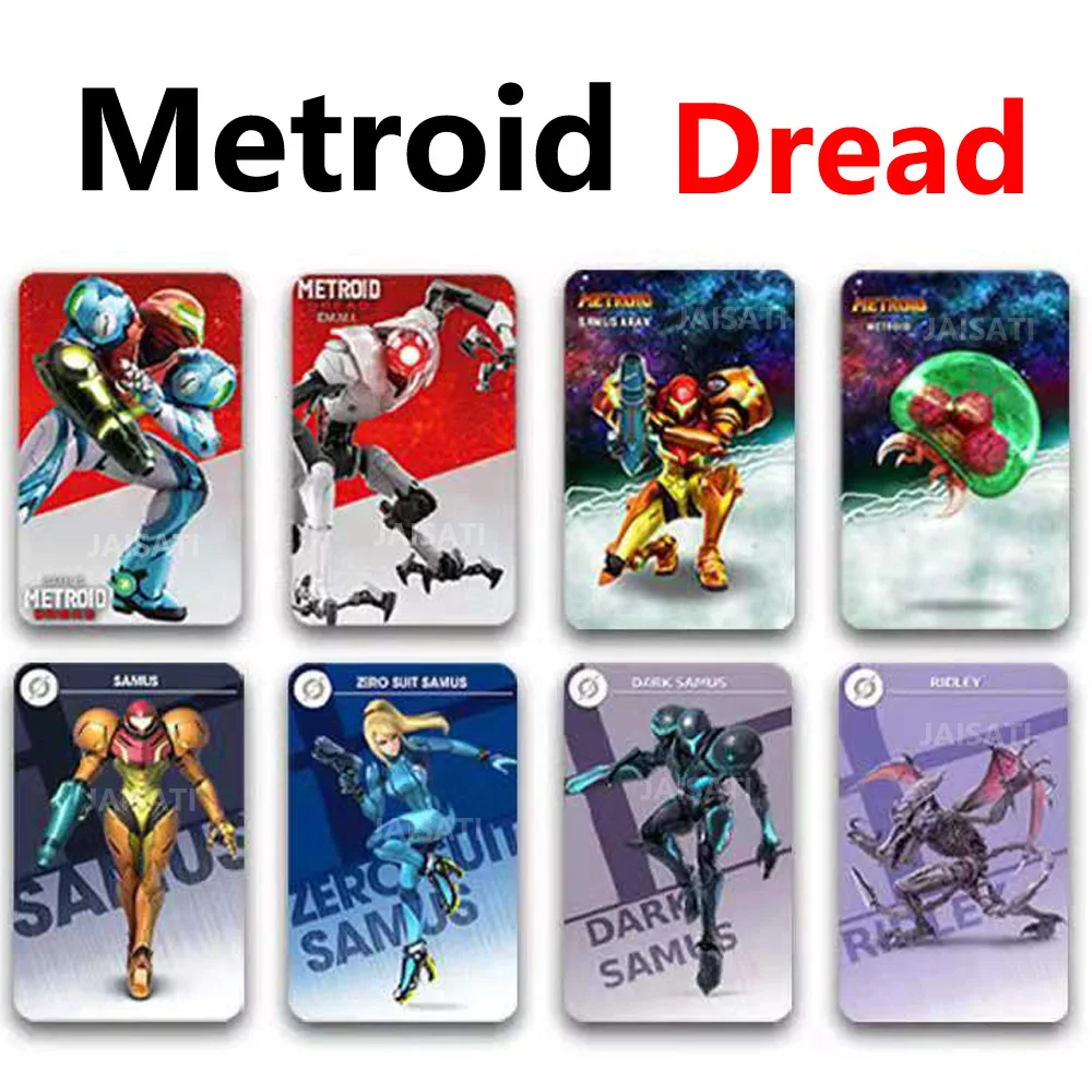 Cartão Metroid 5 Ntag para NS Switch, Metroid Dread, NFC