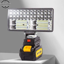 For Dewalt 20V Li-ion Battery LED Work Light 4/6/8 Inch Flashlight Portable Emergency Flood Lamp Camping Lamp Outdoor Work Light