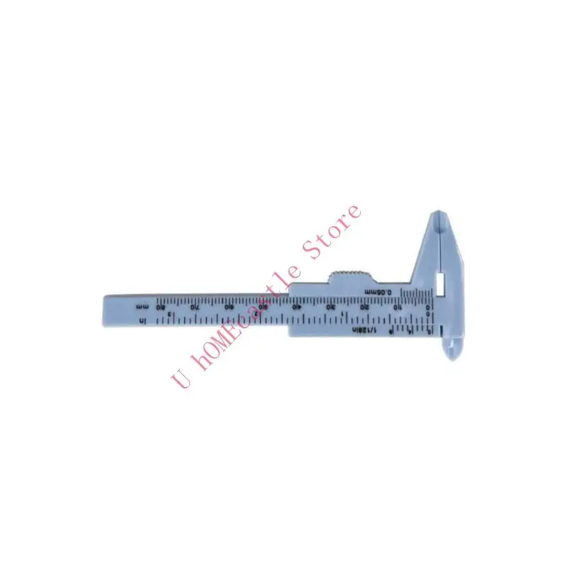 63HF Easy Slide Plastic Calipers with Clear Double Scale Marking 0.1mm Resolution Verniers Calipers Tool for Accurate Readings