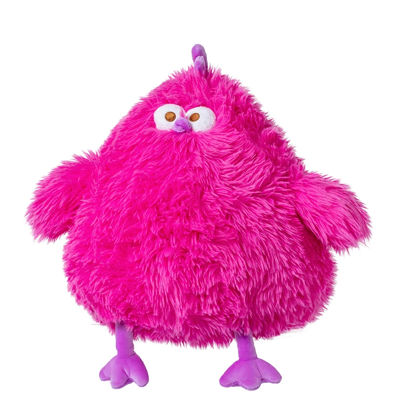 Kawaii Plush Doll Miniso Miniso Purple Dwen Dwen Chicken Dundun No.12 Purple Fried Dwen Doll Plush Doll Trendy Cool Gift Toys