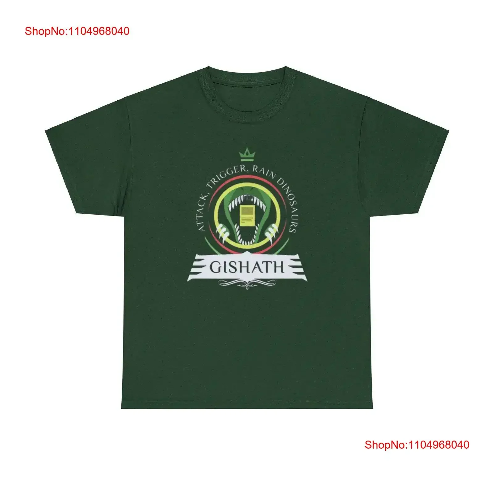 

MTG T Shirt Gishath Dinosaurs Heavy Cotton vintage Washed Versatile Casual graphic Comfortable Breathable Stylish Stretched