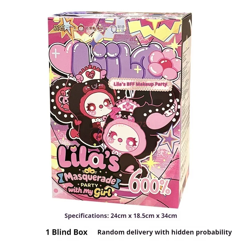 

Cartoon Official Genuine Liila Anabel 600% Body 3rd Generation Anabel'S Girlfriends Makeup Party Plush Blind Box Ornaments