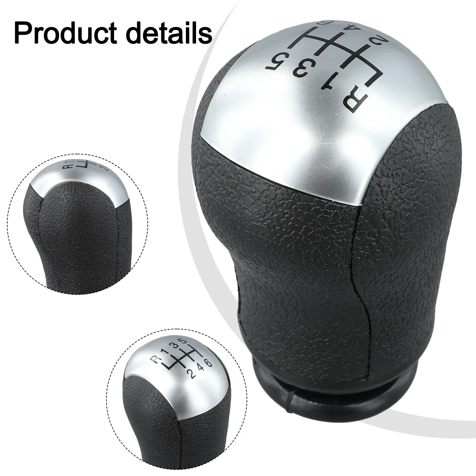 Replacement Shift Knob 56 Speed Gear Lever Handball for Ford For Focus 2005 2009 Designed for 5 Speed and 6 Speed Transmissions