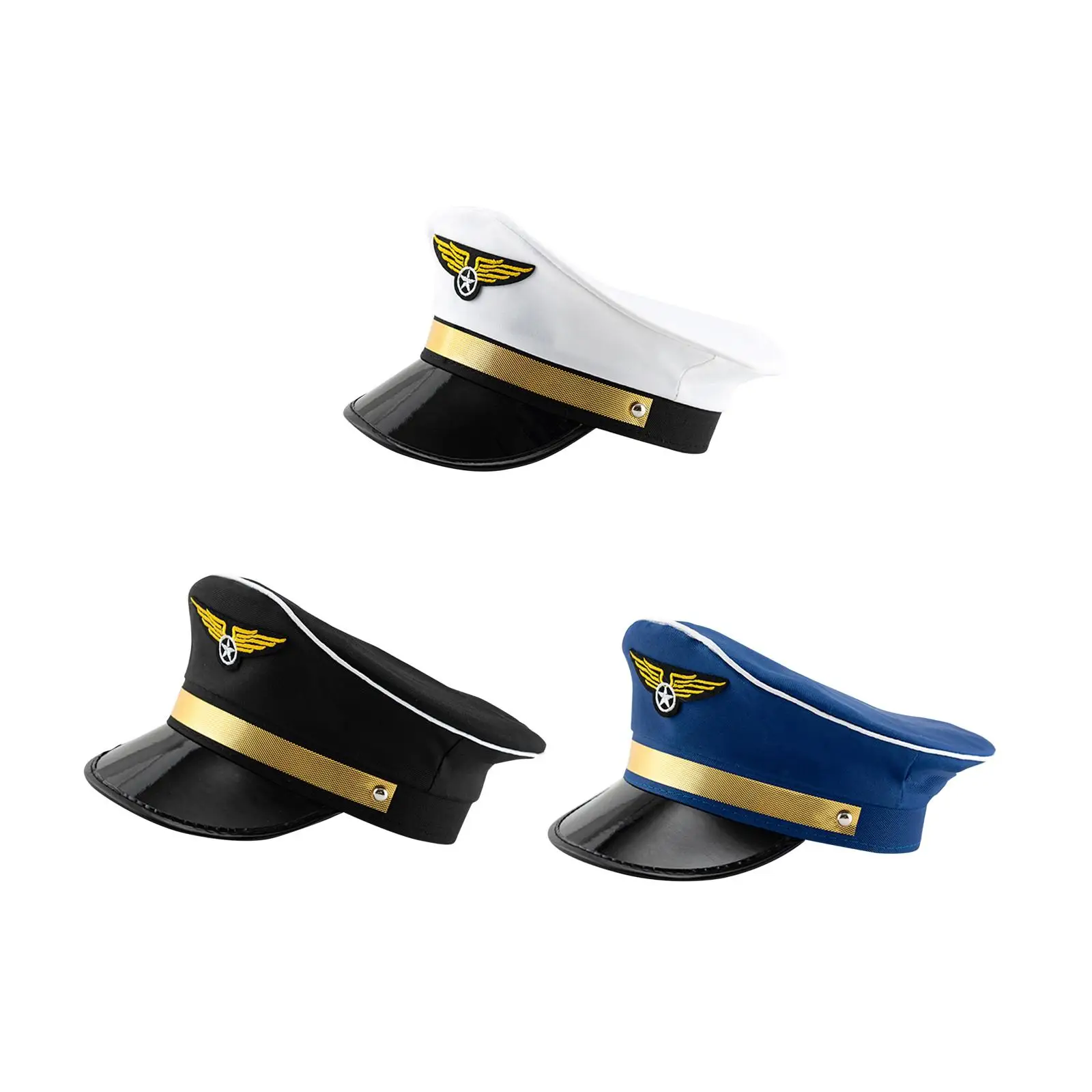 Airline Big Cornice Hat Sailors Cap for Men Women Performance Airline Cap