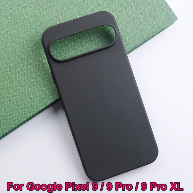 Anti-knock Soft Black TPU Phone Case For Google Pixel 9 Pro Case Silicon Bumper Shell For Funda Google Pixel 9 Pro XL Back Cover