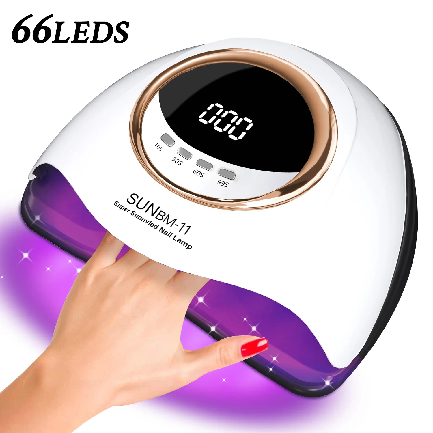 UV LED Nail Drying Lamp 280W Nail Lamp 66LEDS Gel Polish Dryer Professional Manicure Lamp With Smart Sensor Manicure Tools