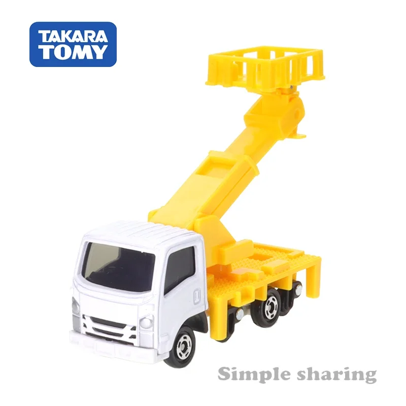 Takara Tomy Tomica No.17 Isuzu Elf Road-rail Vehicle (Box) Cars Alloy Vehicle Diecast Metal Model Kids Xmas Gift Toys for Boys