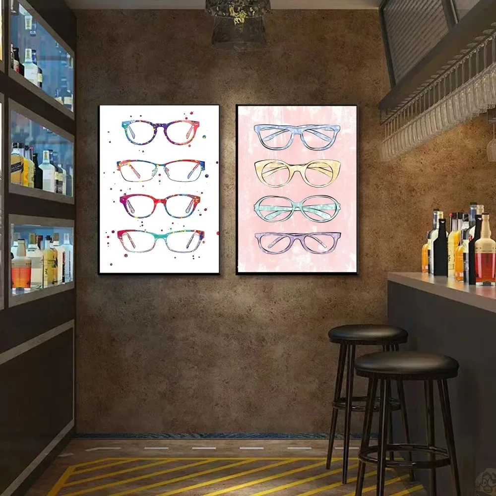 Gift Wall Decor Optometry Art Canvas Painting Wall Picture Modern Glasses Canvas Art Prints And Poster Ophthalmology