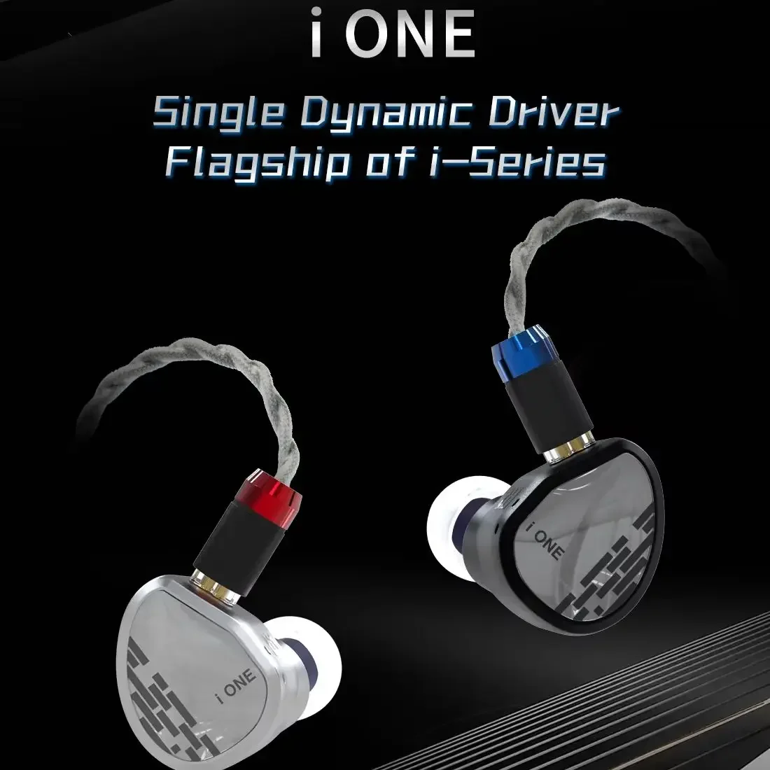 سماعات أذن HiFi ذات محرك ديناميكي واحد من TRI I ONE مع كابل أذن سلكي سلكي TRI Wolfram 4 core OFC للحماية من الفضة النقية