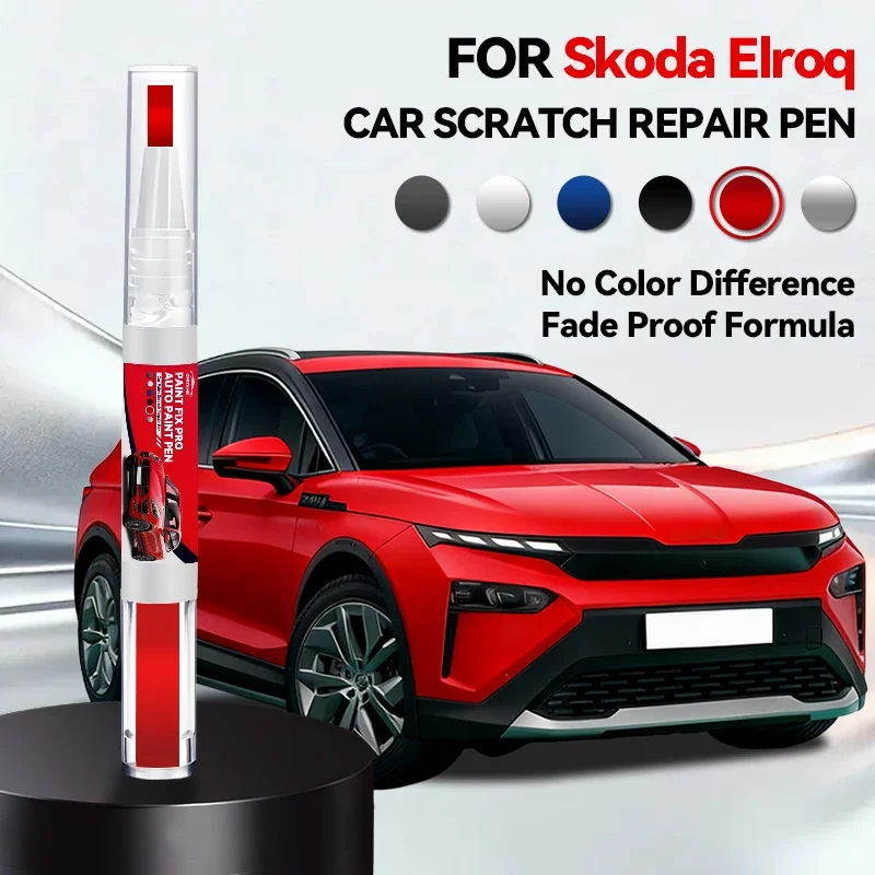 

Карандаш для ремонта краски автомобиля Skoda Elroq, средство для удаления царапин, аксессуары для авто, черный, белый, оранжевый, серебристый, синий цвета