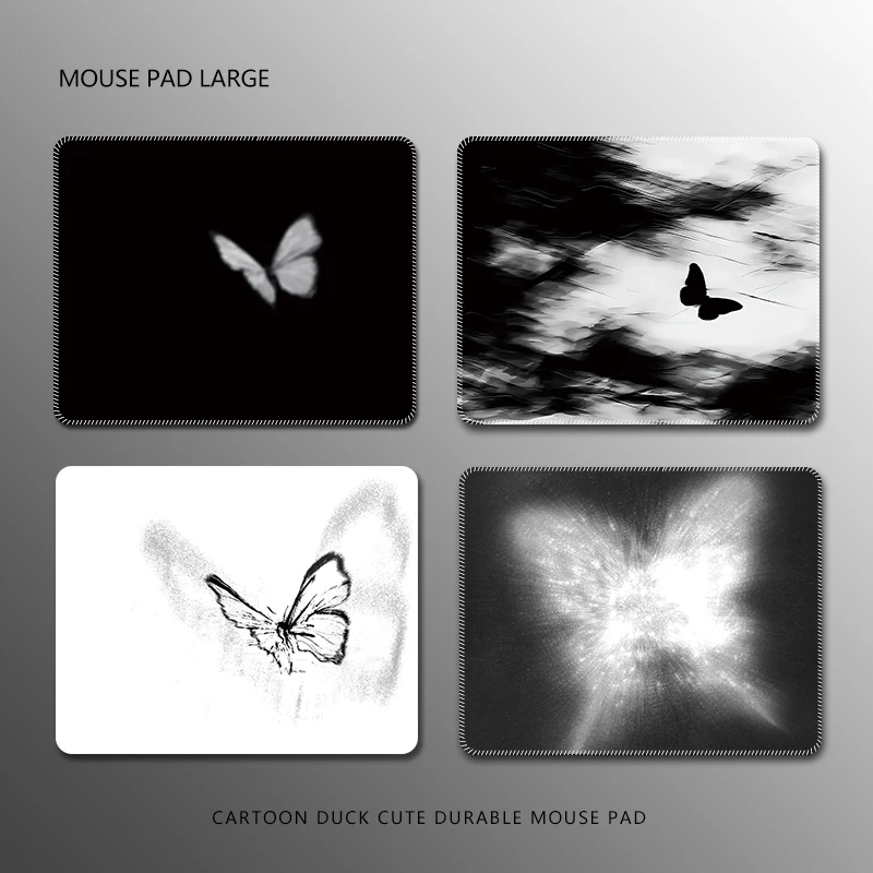 

The small-sized mouse pad with a butterfly pattern design is a computer accessory suitable for gamers and home use