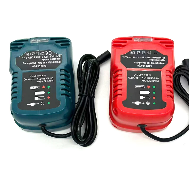 Portable Wireless Tool Battery Charger for BL1820/48-11-1811/BS/CMCB202 18V Lithium-ion Batteries Solar Charger for Solar Panels