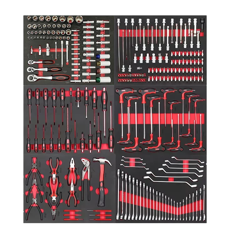 

Профессиональный прочный набор инструментов CRV, 272 предмета, для авторемонта, механиков, ручной работы, универсальный, с настраиваемым лотком из ЭВА, комбинированный комплект инструментов