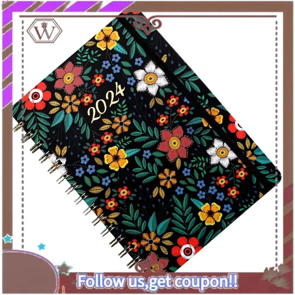 ABBG-2024 วางแผนรายสัปดาห์ ปฏิทินผูกเกลียว 2024 วางแผนพร้อมกระดาษระดับพรีเมียม ผูกเกลียว วันหยุดพิเศษ