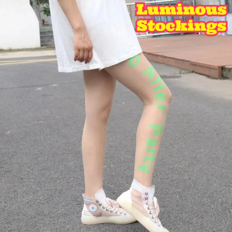 collant-sottile-trasparente-con-stampa-di-lettere-fluorescenti-modellante-per-gambe-elastico-con-motivo-di-tendenza-delicato-sulla-pelle