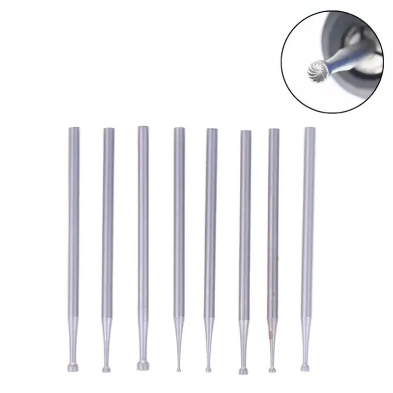 

1pcs 2.35 Handle HSS Steel Engraving Cutter Electric Hollow Cup Bur Threading Machine Olive Core Carving Cut